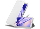 Cadorabo Custodia Per Cellulare Per Huawei Mate 8 Custodia Protettiva In Argento Cover Etui Book Case Booklet