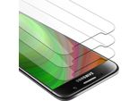 Cadorabo 3X Pellicola Blindata Per Samsung Galaxy S6 Pellicola Protettiva In Vetro Temperato Trasparente Screen Protector