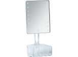 Wenko Specchio Cosmetico Make-Up Stand Standing Led Trenno Organizzatore Bagno Ospite Wc