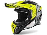 Airoh Aviator Ace 2 Engine Motocross Helm, Schwarz/Grau/Gelb, Xl (61)
