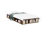 Vidaxl Struttura Letto In Rovere Affumicato 90X190 Cm Materiale A Base Di Legno
