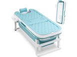 Clanmacy Vasca Da Bagno Pieghevole Per Adulti Spa Mobile Per Adulti 132X60X50Cm