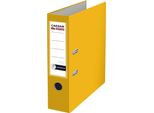 Cartella A Leva A4 Centra, Semiplastica, Dorso 7,5 Cm, Con Guida, Giallo