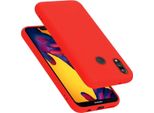 Cadorabo Custodia Protettiva Per Huawei P20 Lite 2018 / Nova 3E Custodia In Rosso Per Telefono Cellulare Custodia Cover Tpu Case