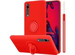 Cadorabo Custodia Per Huawei P20 Pro / P20 Plus Custodia Protettiva In Rosso Custodia Per Cellulare Tpu Custodia Cover