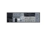 Vidaxl Tappeto Da Cucina Lavabile Grigio Vino 45X150 Cm Velluto