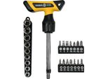 Set Di Cacciaviti A Cricchetto Con Impugnatura A T, Ph+Pz+Flat+Torx, 25 Pezzi