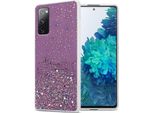 Cadorabo Custodia Per Samsung Galaxy S20 Fe Custodia Protettiva In Viola Custodia Del Telefono Cellulare Tpu Custodia Glitter Cover Custodia Glitter