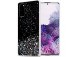 Cadorabo Cover Per Samsung Galaxy S20 Cover Protettiva In Nero Custodia Del Telefono Cellulare Tpu Custodia Glitter Cover Glitter