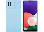 Cadorabo Custodia Per Samsung Galaxy A22 5G Custodia Protettiva In Blu Custodia Del Telefono Cellulare Tpu Custodia Cover Fotocamera Protezione