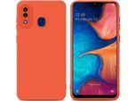 Cadorabo Cover Per Samsung Galaxy A20 / A30 / M10S Cover Protettiva In Tpu Arancione Custodia In Silicone Custodia Per Telefono Cellulare