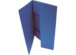 Cartella Pieghevole A4 253, Triplice, 350 G/M2, Blu Scuro, 20 Pz
