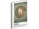 Taccuino A Spirale Alfons Mucha - Laurel, Foderato