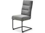 Casadolce Sedia Da Pranzo Markar, Set Di 2, 45X61X101 Cm, Grigio, Imbottita, Sedile A Molla Bonnell, Portata 120 Kg