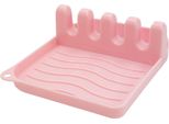 Supporto Per Cucchiai Da Cucina Intirilife In Rosa - 14 X 12,5 X 4,8 Cm - Supporto Per Utensili Da Cucina E Coperchi Di Pentole, Portaposate