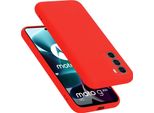 Cadorabo Custodia Protettiva Per Motorola Moto G200 5G In Rosso Custodia Del Telefono Cellulare Custodia Cover Tpu Etui