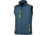 Result R238X | Gilet Softshell Compass Nero Da Uomo - Colore: Navy/Giallo - Taglia: M