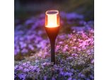 Lumiled Torcia Solare Da Giardino 64,5 Cm Con Picchetto A Terra Lampada Solare A Led Fiamma Tremolante IP65 Luce Solare Da Giardino Effetti Fiamma Torcia Da Giardino Lampada Fiamma Lampada Solare Fiamma 1 Pezzo