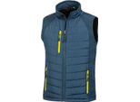 Result R238X | Gilet Softshell Compass Nero Da Uomo - Colore: Navy/Giallo - Taglia: S