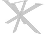 In And Outdoormatch In And Outdoormatch Gambe Del Tavolo Miep - M - 120X68X71Cm - Acciaio Rivestito - Design Industriale - Telaio Del Tavolo A 4 Gambe - Gambe Del Tavolo