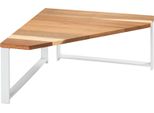Mensola Angolare Da Cucina Wenko Mod. Louisa, Scaffale In Legno Di Acacia