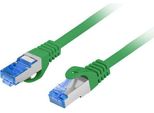 Patchcord Lanberg S/Ftp Kat.6A 0,25M Lszh Cca Fluke Passed Zielony