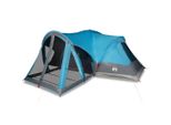 Vidaxl Tenda Familiare Tipi 8 Persone Blu Impermeabile