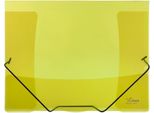 Cartella P+P In Cartone Con Gomma Trasparente Linee Giallo 2-506