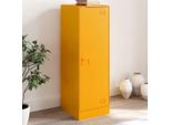 Maison Exclusive - Credenza Giallo Senape 34,5X39X107 Cm Acciaio