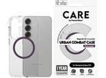 Etui Care By Panzerglass Flagship Urban Combat Purple Qi Do Samsung Galaxy S25 - Przezroczysty