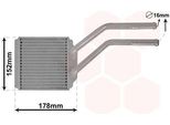 Van Wezel 18006614 - Oe 4041957 Scambiatore Di Calore, Riscaldatore Per Transit