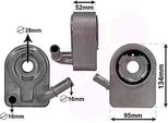 Van Wezel 18013700 - Radiatore Olio Oe 1472891 Per B-Max, C-Max, Ecosport, Fiesta Vi, Focus Iii, Galaxy (WA6), Grand C-Max, Kuga Ii, Mondeo Iv, S-Max (WA6), Tourneo Connect, Transit Connect