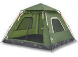 Vidaxl Tenda Da Campeggio A Cupola 5 Persone Verde Sgancio Rapido
