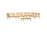 Vidaxl Set Di Divani Da Giardino A 5 Pezzi In Pallet Di Legno Massiccio Di Acacia