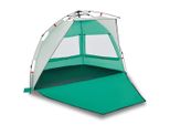 Vidaxl Tenda Da Spiaggia 2 Persone Verde Mare Sgancio Rapido Impermeabile