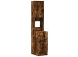 Vidaxl Armadio Da Cucina In Rovere Fumé 35X50X180 Cm Materiale A Base Di Legno