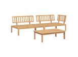 Vidaxl Set Di Divani Da Giardino A 3 Pezzi In Pallet Di Legno Massiccio Di Acacia