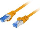 Cavo Patch Lanberg S/Ftp Cat.6A 0,25 M Lszh Cca Fluke Passato Arancione