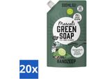 Marcel's Green Soap - Sapone Per Le Mani - Bergamotto E Pepe Nero - Cura Naturale - 500 Ml - Value Pack - 20 Barrette