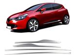 Modanature Di Protezione Laterali Della Porta In Acciaio Inox Cromato Renault Clio 4 Hb 2012-
