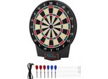Tabellone Elettronico Per Freccette Succebuy, Tabellone Elettronico Da 393 Mm Con 43 Giochi E Oltre 320 Varianti Per Un Massimo Di 8 Giocatori, Incluse 6 Freccette Con Voli E 50 Punte Morbide, Display Lcd A Colori Per Feste Egiochi