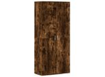 Vidaxl Scarpiera In Rovere Fumé 80X39X178 Cm Materiale A Base Di Legno
