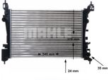 Mahle Cr 1182 000S - Oe 1300339 Radiatore, Raffreddamento Motore Per Corsa E (X15), Corsa D (S07), Adam