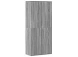Vidaxl Scarpiera Grigio Sonoma 80X39X178 Cm Materiale In Legno