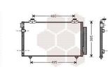 Van Wezel 53005481 - Oe 88450 0F110 Condensatore Aria Condizionata Con Essiccatore Per Corolla Verso (E12)