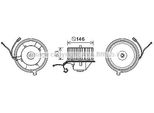 Prasco VN8349 - Motore Soffiatore Oe 1H1819021 Per Golf Iii (1H), Golf Cabriolet (1E), Vento (1H)