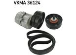 Skf Vkma 36124 - Set Di Cinghie A V Oe 24508560 Per V40 (645), S40 I (644)