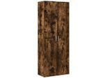 Vidaxl Credenza Rovere Fumé 70X35X180 Cm Materiale A Base Di Legno