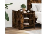 Maison Exclusive - Comodino In Rovere Affumicato 45X50X50 Cm Materiale Ligneo