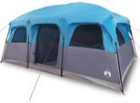 Vidaxl Tenda Familiare Per 10 Persone Blu Impermeabile
